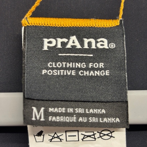 PrAna Long Sleeve McKalya One-Piece Swimsuit Black Pink Mustard Rash Guard M - Picture 5 of 9